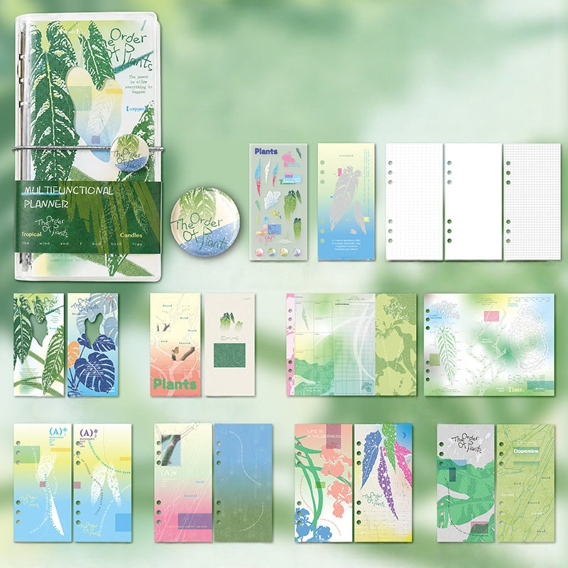 Botanical Oil Painting Traveler's Notebook