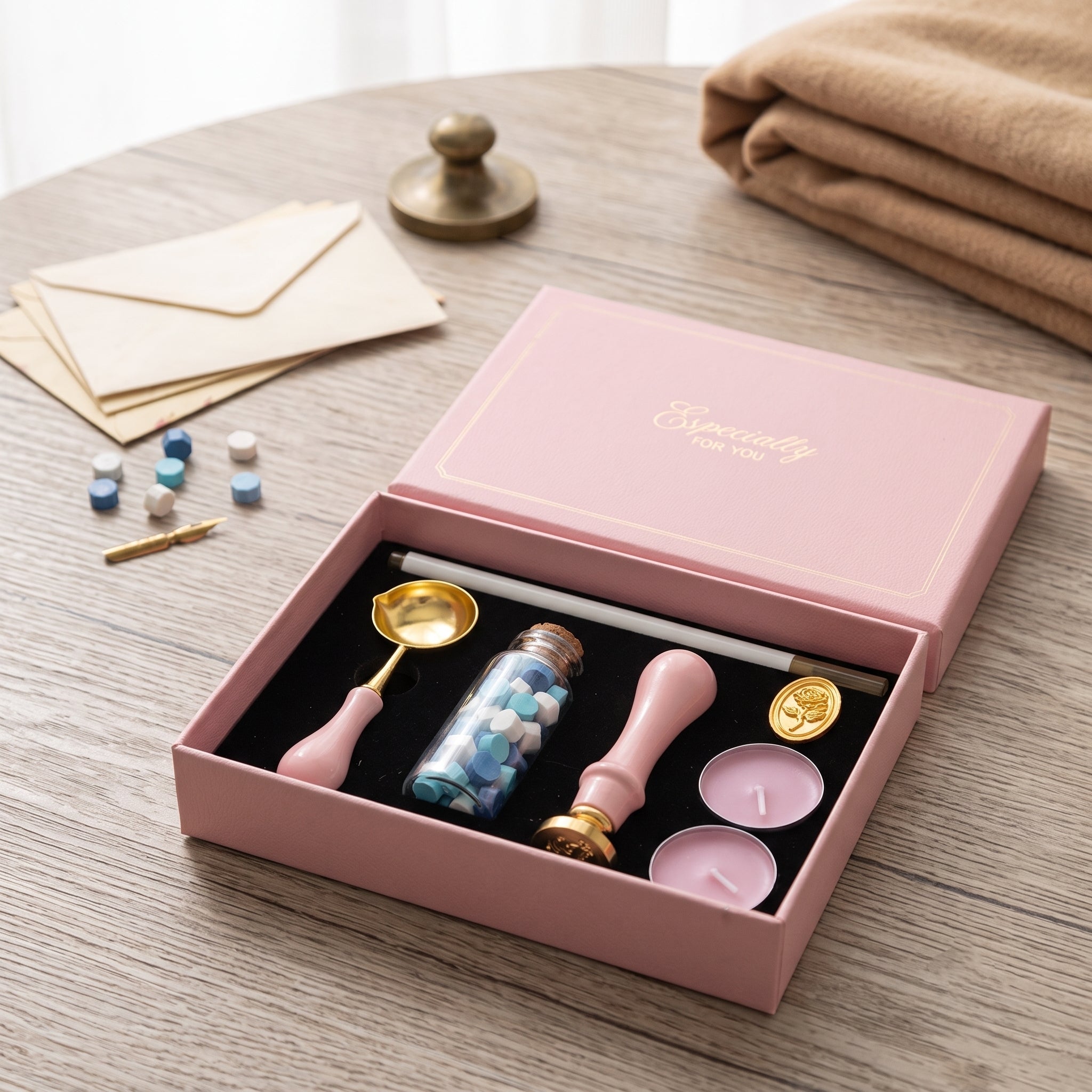 Aesthetic Pink Wax Seal Stamp Kit
