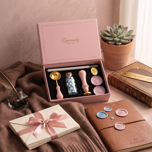 Aesthetic Pink Wax Seal Stamp Kit